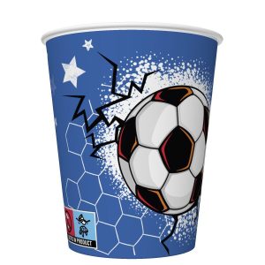Football Cool pappersmuggar 8 st 250 ml