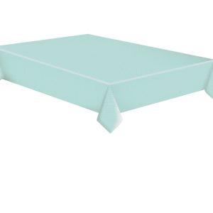 Pappersduk Mintgrön med vita prickar 120x180 cm