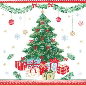 Christmas Presents servetter, förpackning med 20, 33x33 cm