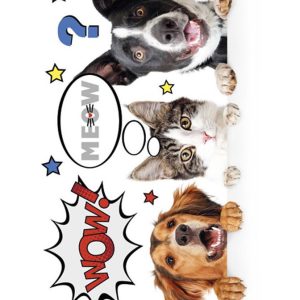 Animals Furry Friends Elastisk mapp A4