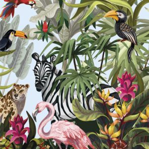 Colour Jungle Nature A4 Elastisk Mapp