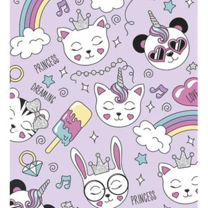 Animals A4-mapp med elastiskt band