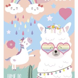 Llama Time to Relax A4 Elastisk Mapp