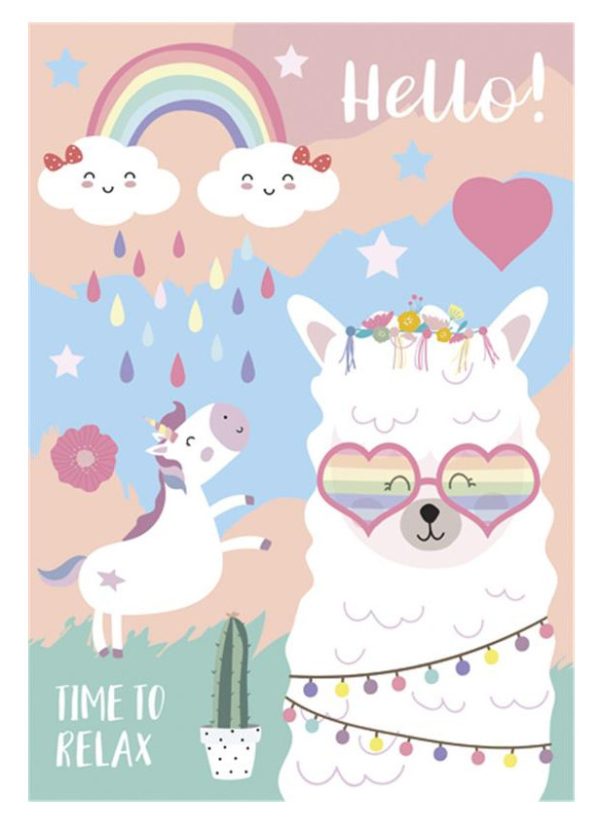 Llama Time to Relax A4 dokumentmapp med resår