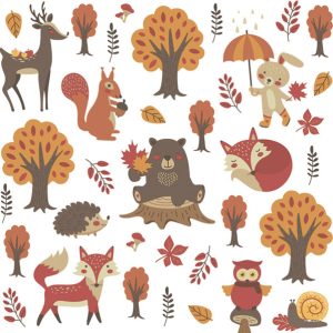 Animals Woodland servetter 20 st 33x33 cm