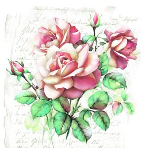 Flower Subtle Classic Rose Servetter 20 st 33x33 cm