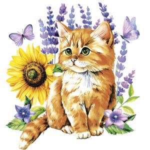 Servetter med kattmotiv 20-pack 33x33 cm