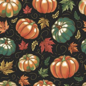 Halloween servetter med lönnlöv, 20-pack, 33x33 cm
