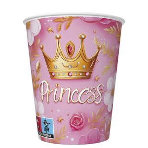 Princess Crown Princess pappersmugg 8 st 250 ml