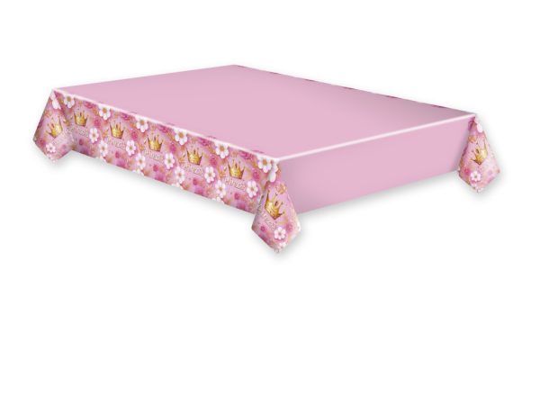 Princess pappersduk med kronmotiv 120x180 cm