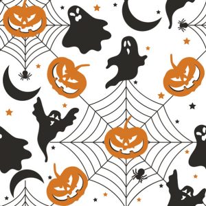 Halloween-servetter, paket med 20 st, 25x25 cm