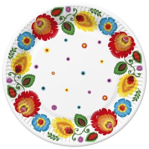 Colour Cutout pappersassiett 8 st 22,7 cm