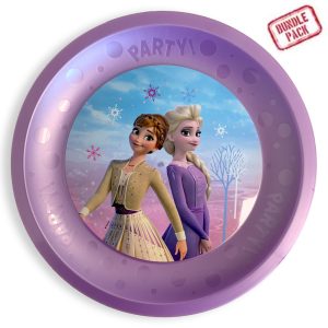 Disney Frozen Wind micro premium plasttallrik set om 4, 21 cm
