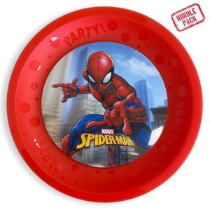 Spindelmannen Crime Fighter micro premium tallrik 4-pack 21 cm