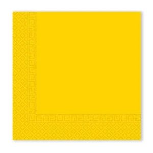 Colour enfärgad gul servett 20 st 33x33 cm FSC