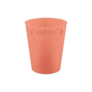 Party Pastel laxfärgad mikropremium plastmugg 250 ml