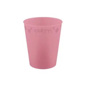 Party Pastellrosa mikropremium plastmugg 250 ml