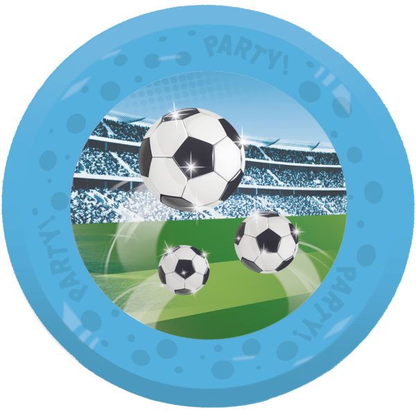 Football Soccer Fans mikropremium middagsfat 4-pack 21 cm