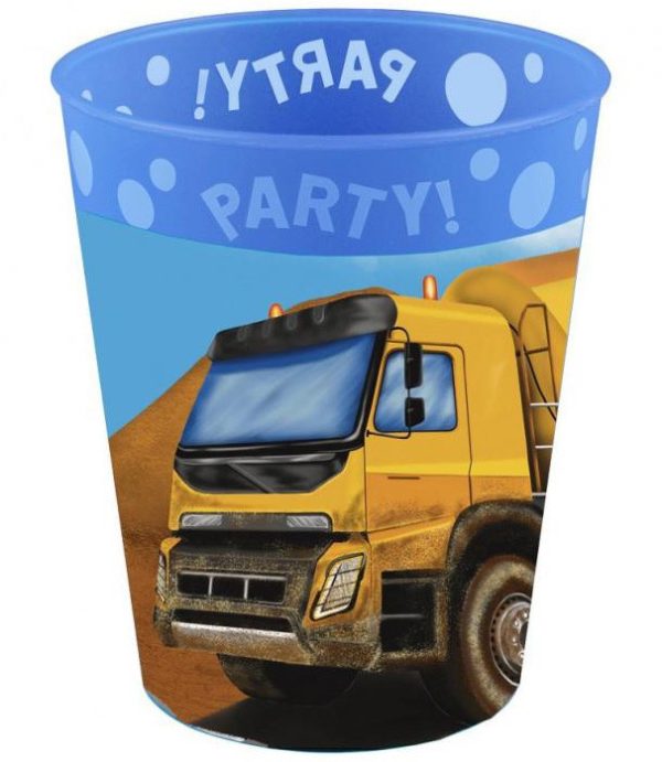 Construction Grabber mikrovågssäkra muggar 4-pack 250 ml