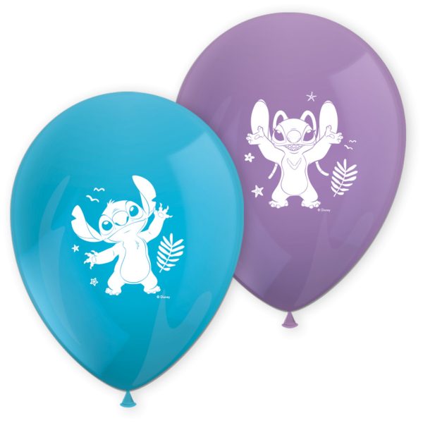 Disney Lilo and Stitch Angel ballonger, 8-pack