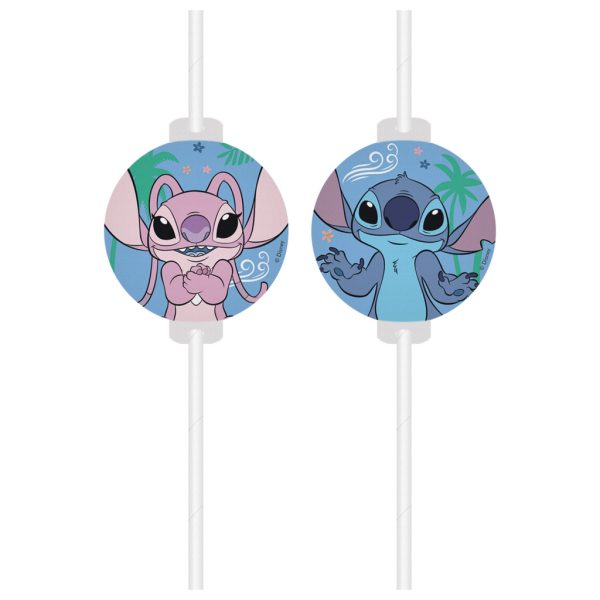 Disney Lilo and Stitch Angel papperssugrör, set om 4 FSC