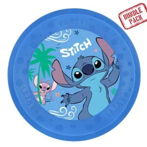 Disney Lilo and Stitch Angel mikropremium plasttallrik set 4 st 21 cm