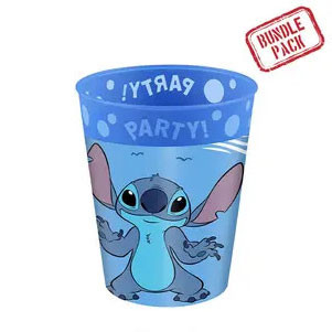 Disney Lilo and Stitch Angel mikrovågssäkra plastmuggar 4-pack 250 ml