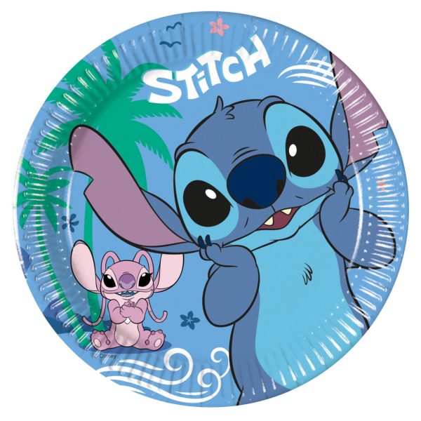 Disney Lilo and Stitch Angel papperstallrik 8-pack 20 cm FSC