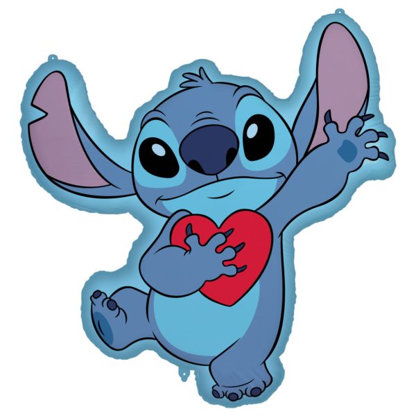Disney Lilo and Stitch hjärta folieballong 86 cm