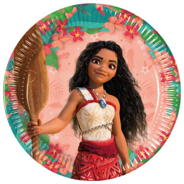 Disney Vaiana Sailing Spirit papperstallrikar 8-pack 23 cm FSC
