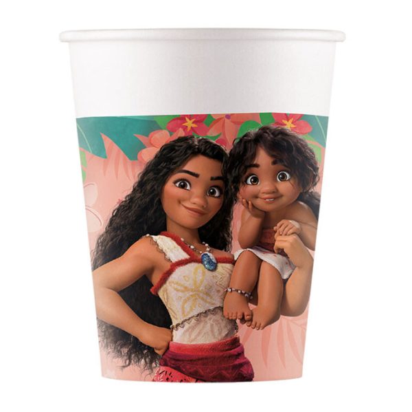 Disney Vaiana Sailing Spirit 8-pack pappersmuggar 200 ml FSC