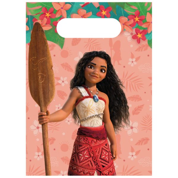 Disney Vaiana Sailing Spirit papperspresentpåsar, set om 4