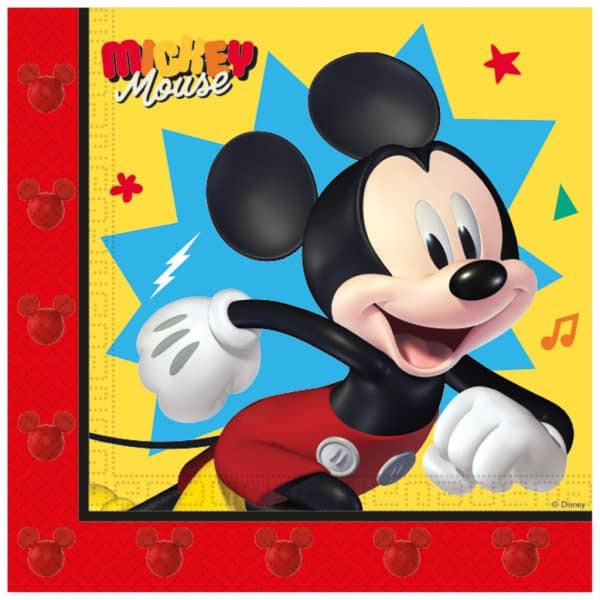 Disney Mickey Jump Into Fun 20-pack servetter 33x33 cm FSC