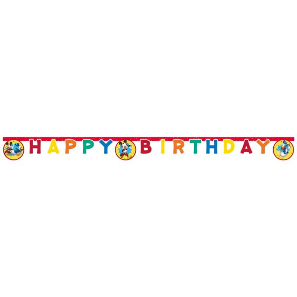 Disney Mickey Jump Into Fun Happy Birthday-skylt 2 m