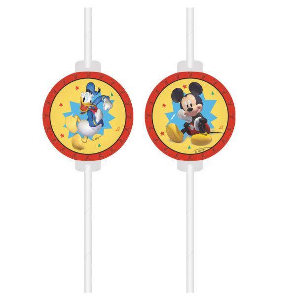 Disney Mickey Jump Into Fun papperssugrör, 4-pack FSC