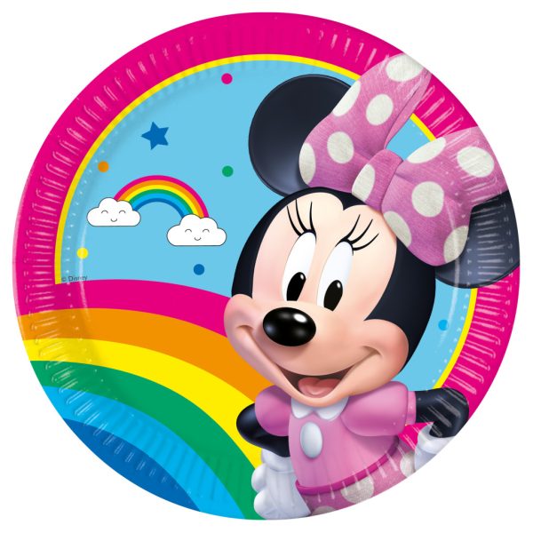 Disney Minnie Makes Me Smile papperstallrik 8-pack 23 cm FSC