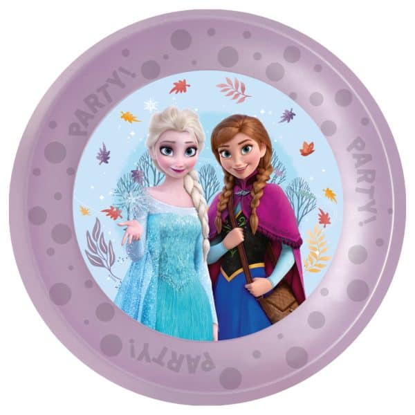 Disney Frozen Idyllic Wonder mikropremium plasttallrik set om 4, 21 cm