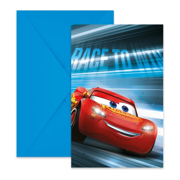 Disney Cars Victory Is Mine inbjudningskort 6 st FSC