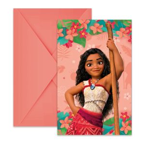 Disney Vaiana Sailing Spirit inbjudningskort 6-pack FSC
