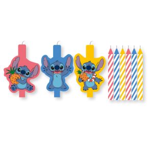Disney Lilo och Stitch Angel födelsedagsljus, set med 9 ljus