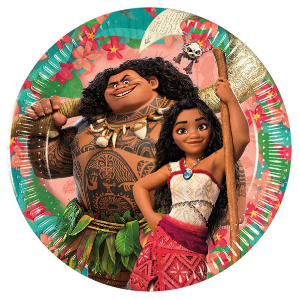 Disney Vaiana Sailing Spirit papperstallrikar 8-pack 20 cm FSC