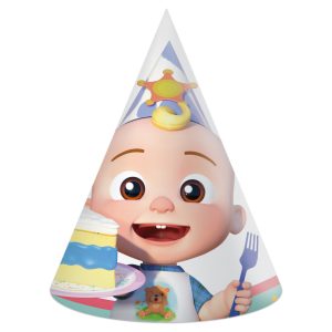 Cocomelon födelsedagsmössa, 6-pack FSC