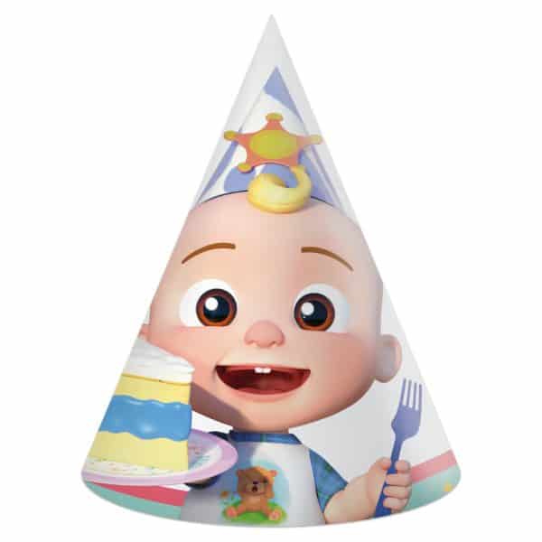 Cocomelon födelsedagsmössa, 6-pack FSC