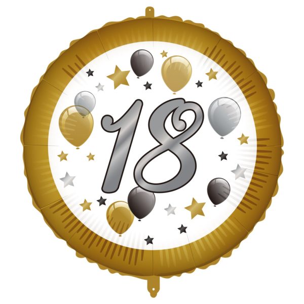 Happy Birthday 18 folieballong 46 cm