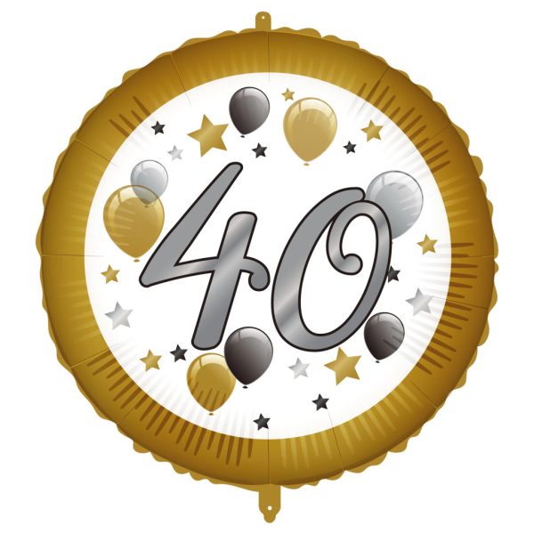 Happy Birthday 40 folieballong 46 cm