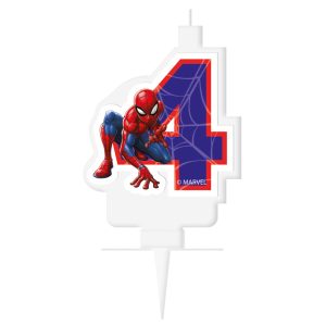 Spindelmannen Marvel Siffertårtljus 4