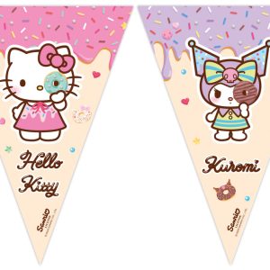 Hello Kitty Kuromi flaggvimpel FSC 2,3 m