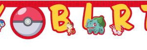 Pokémon Next Generation Grattis på födelsedagen-skylt 200 cm FSC
