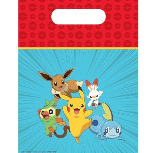 Pokémon Next Generation plastpresentpåsar, 6-pack