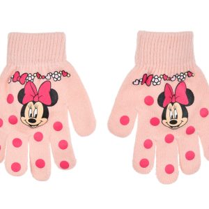 Disney Mimmi Pigg rosa prickiga barnvantar